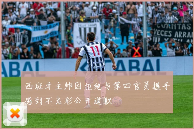 西班牙主帅因拒绝与第四官员握手感到不光彩公开道歉