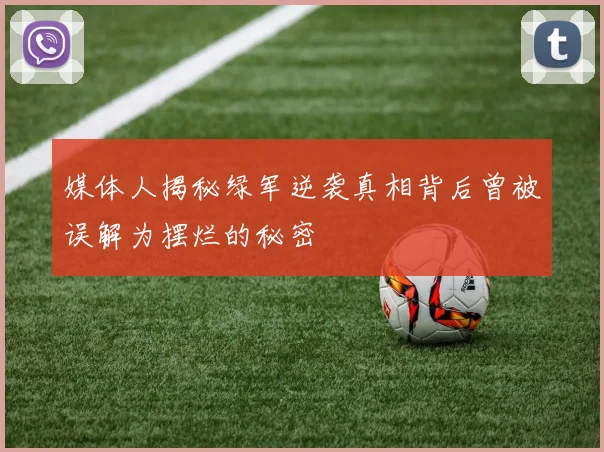 媒体人揭秘绿军逆袭真相背后曾被误解为摆烂的秘密